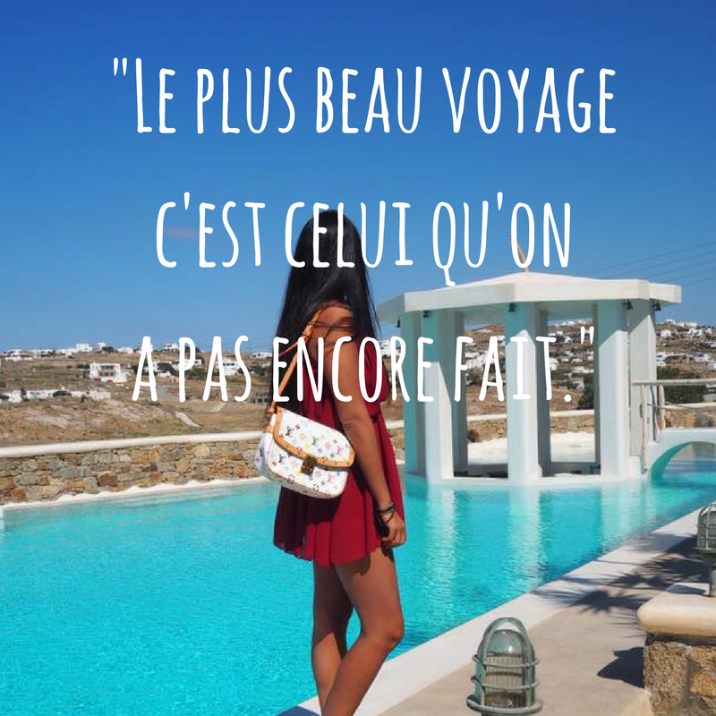 Inspirational French travel quotes translated to English