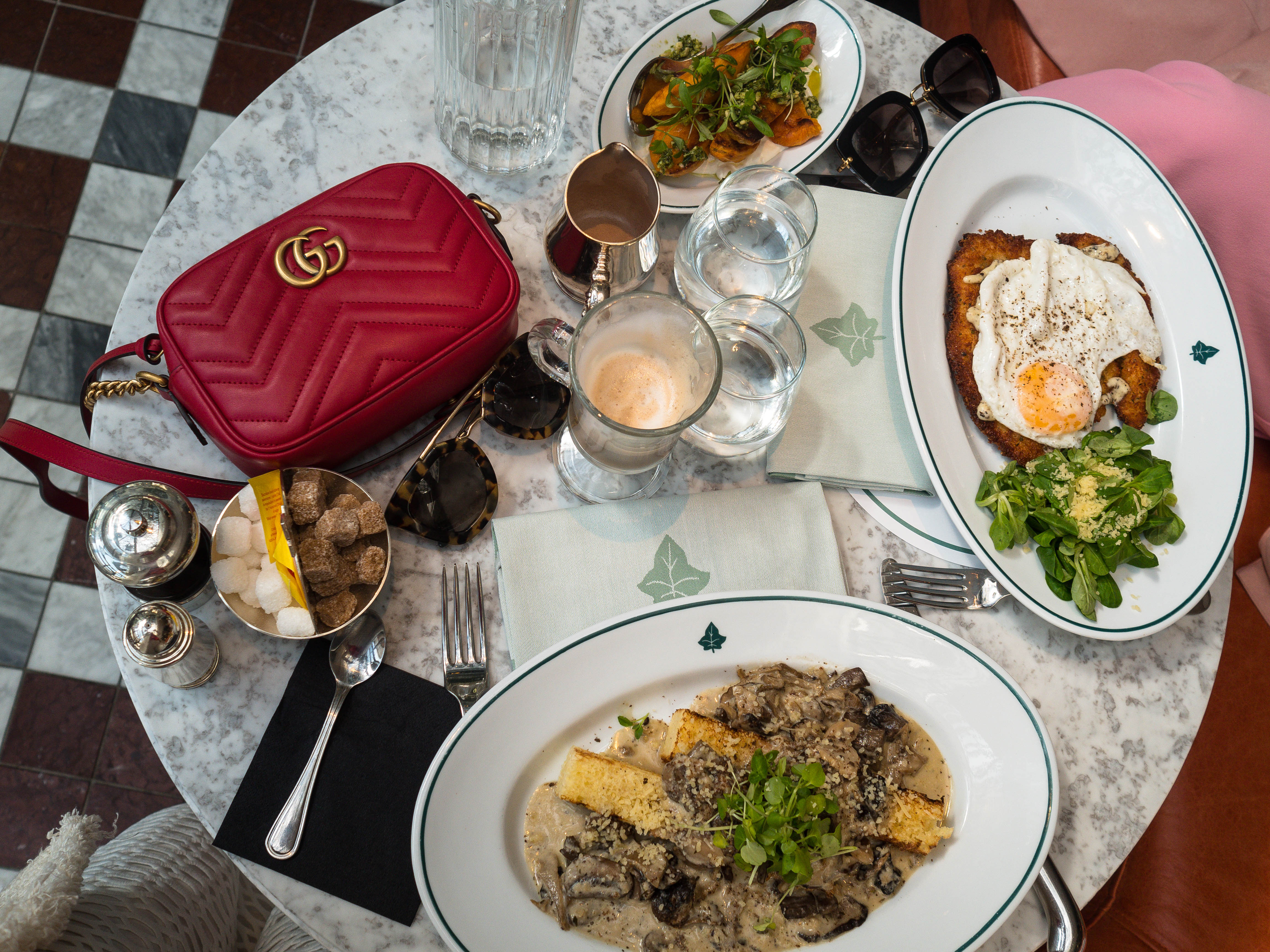 Lunch At The Ivy Tower Bridge Wearing Lecrescendo Luxury Voyager