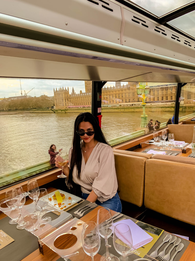 london bus tour menu